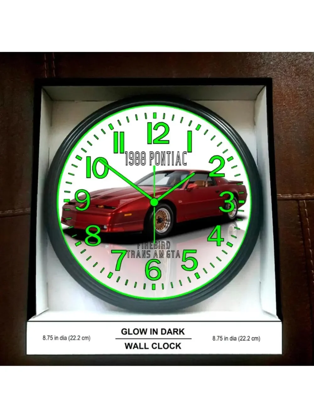 1988 Pontiac Firebird Trans Am Glow In The Dark Wall Clock New!